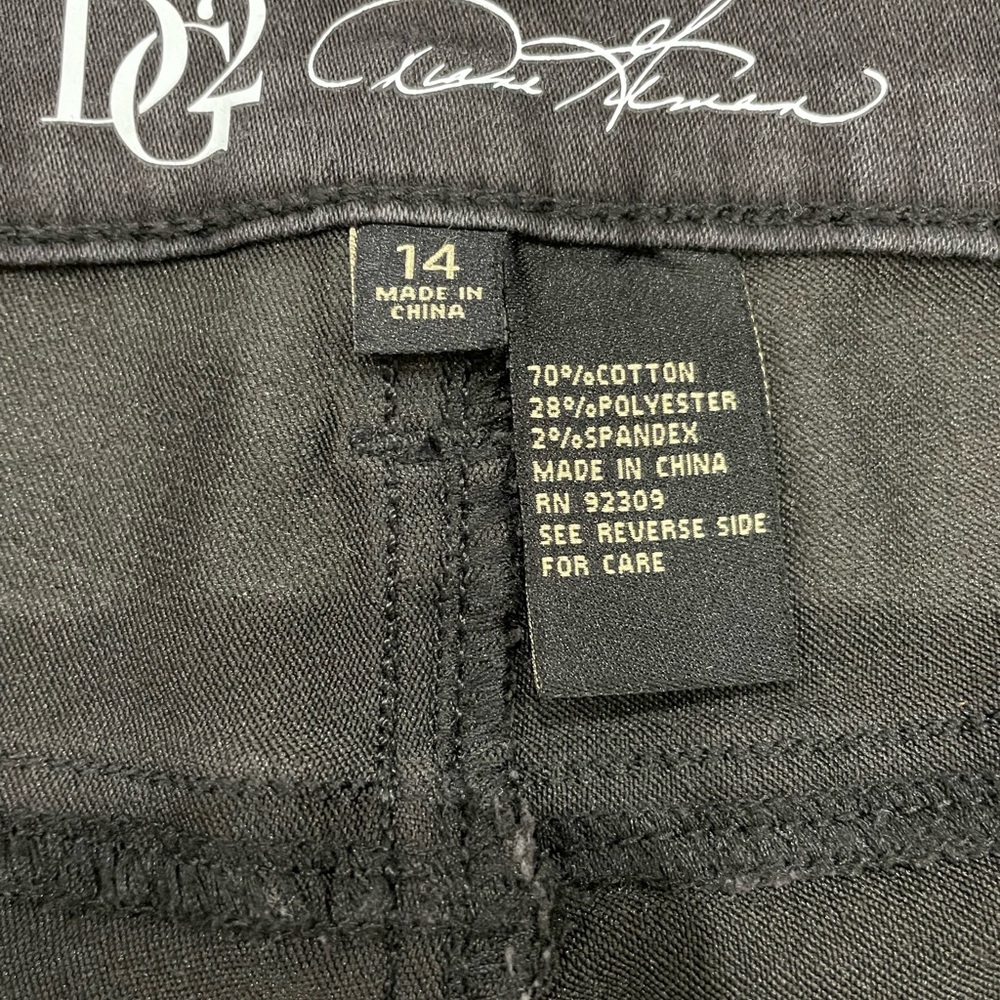 DG2 size 14 black flared pants NWT